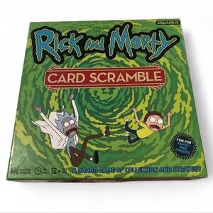 Rick and Morty Card Scramble Game - Green